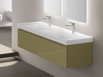 VERA - Double ceramic washbasin by Gruppo Geromin - view 2